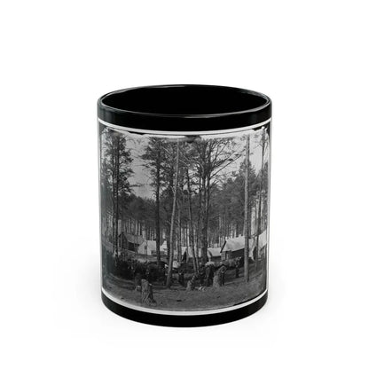 Brandy Station, Va. Camp At Army Of The Potomac Headquarters; Zouaves In Foreground (U.S. Civil War) Black Coffee Mug 11oz - Go Mug Yourself