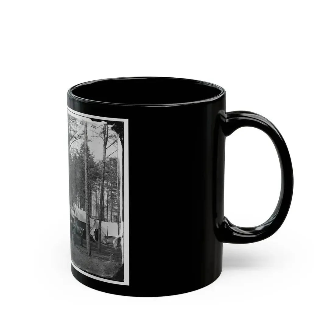 Brandy Station, Va. Camp At Army Of The Potomac Headquarters; Zouaves In Foreground (U.S. Civil War) Black Coffee Mug - Go Mug Yourself