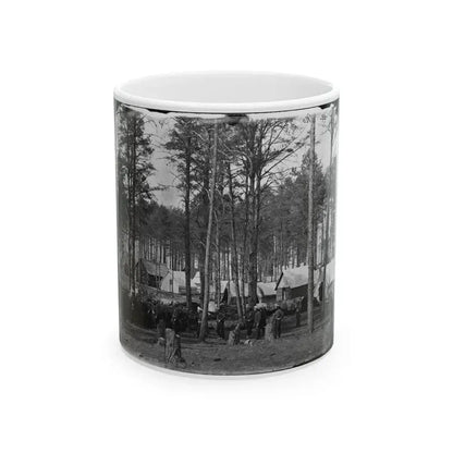 Brandy Station, Va. Camp At Army Of The Potomac Headquarters; Zouaves In Foreground (U.S. Civil War) White Coffee Mug 11oz - Go Mug Yourself