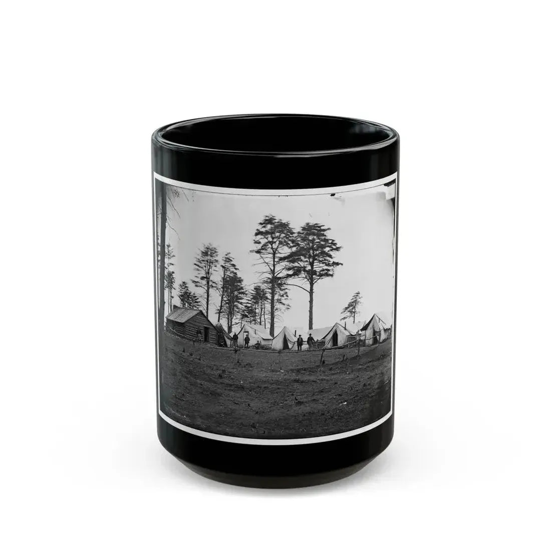 Brandy Station, Va. Chief Engineer's Camp; Another View (U.S. Civil War) Black Coffee Mug 15oz - Go Mug Yourself