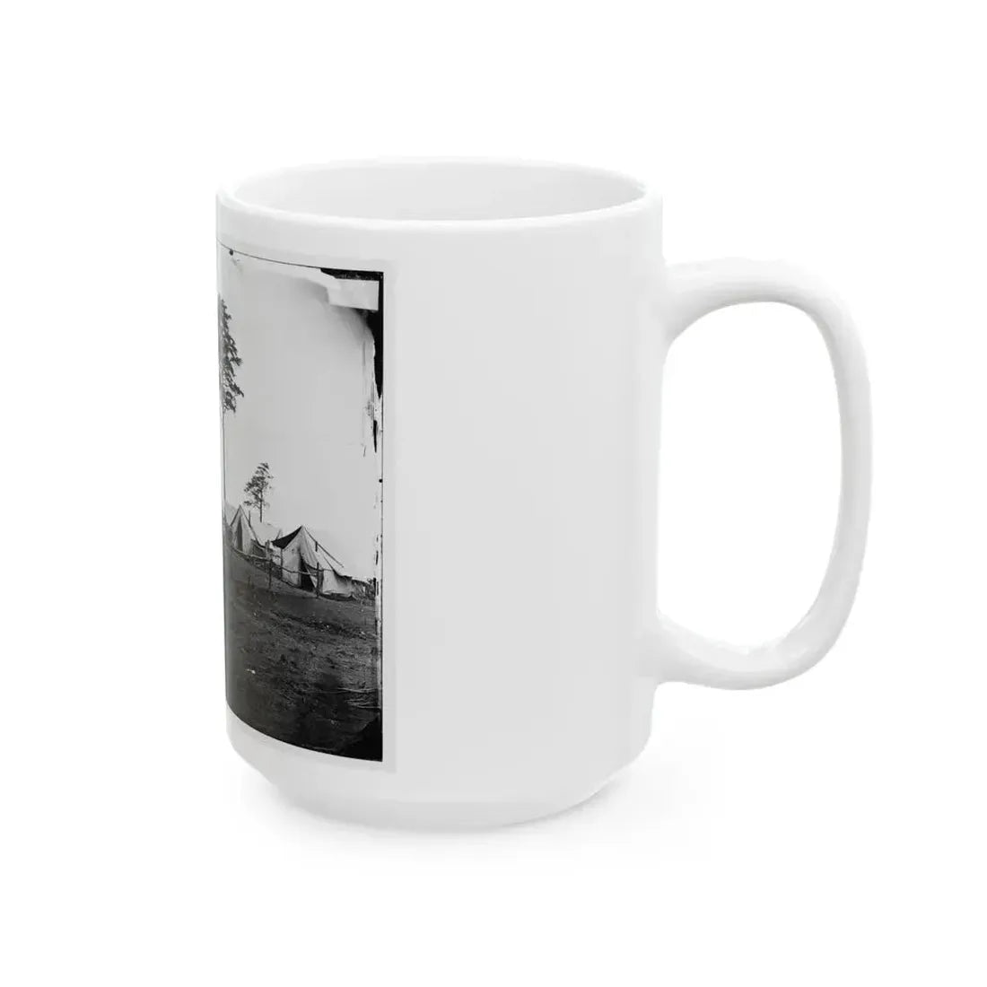 Brandy Station, Va. Chief Engineer's Camp; Another View (U.S. Civil War) White Coffee Mug - Go Mug Yourself