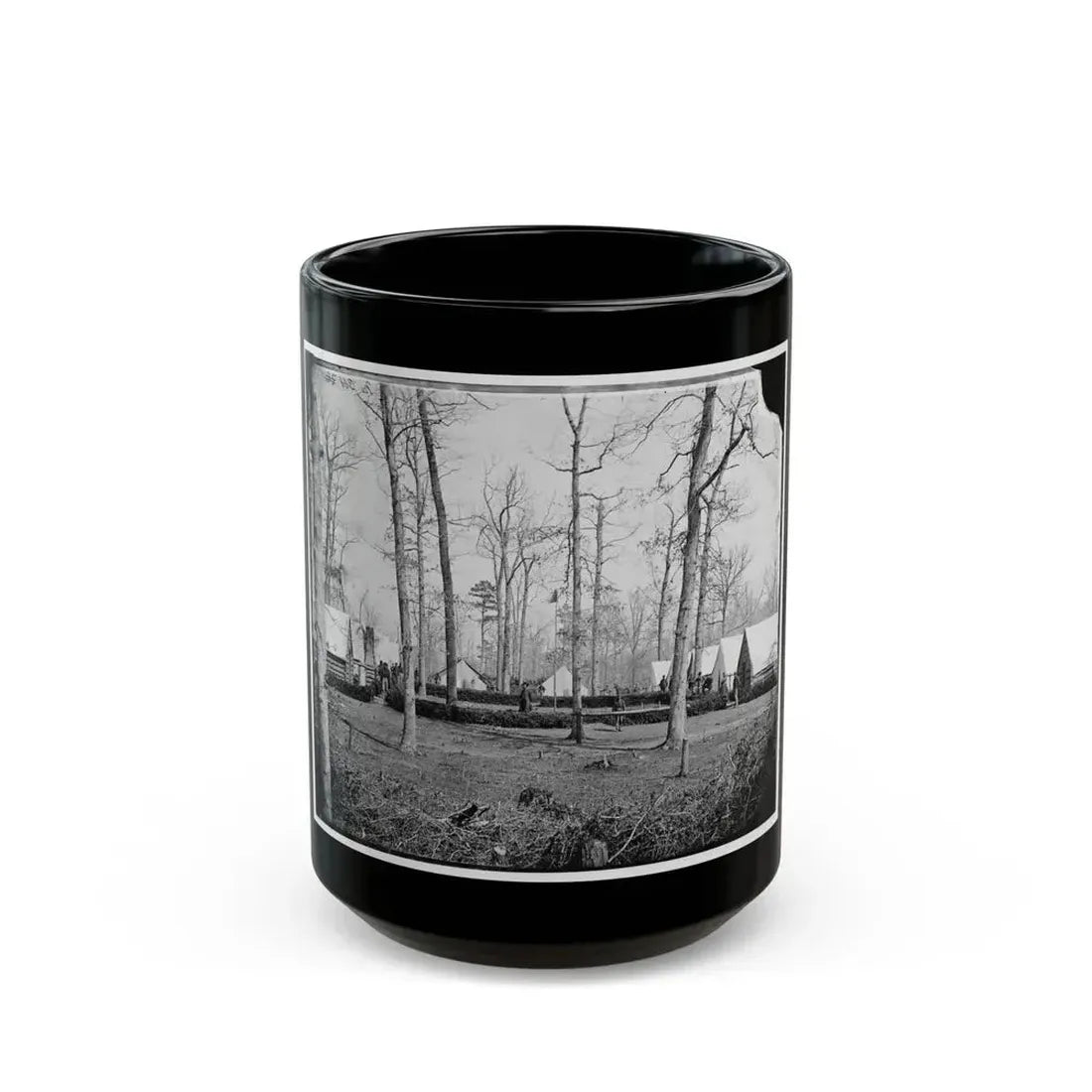 Brandy Station, Va. Field Hospital Of The 3rd Division, 2d Corps (U.S. Civil War) Black Coffee Mug 15oz - Go Mug Yourself