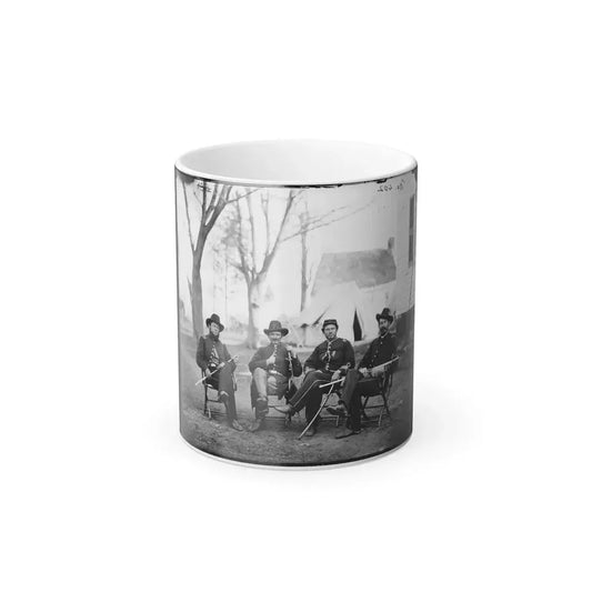Brandy Station, Va. Four Provost Marshals of the 3D Army Corps (U.S. Civil War) Color Changing Coffee Mug 11oz Default Title 11oz - Go Mug Yourself