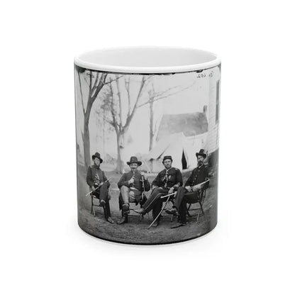 Brandy Station, Va. Four Provost Marshals Of The 3d Army Corps (U.S. Civil War) White Coffee Mug 11oz - Go Mug Yourself