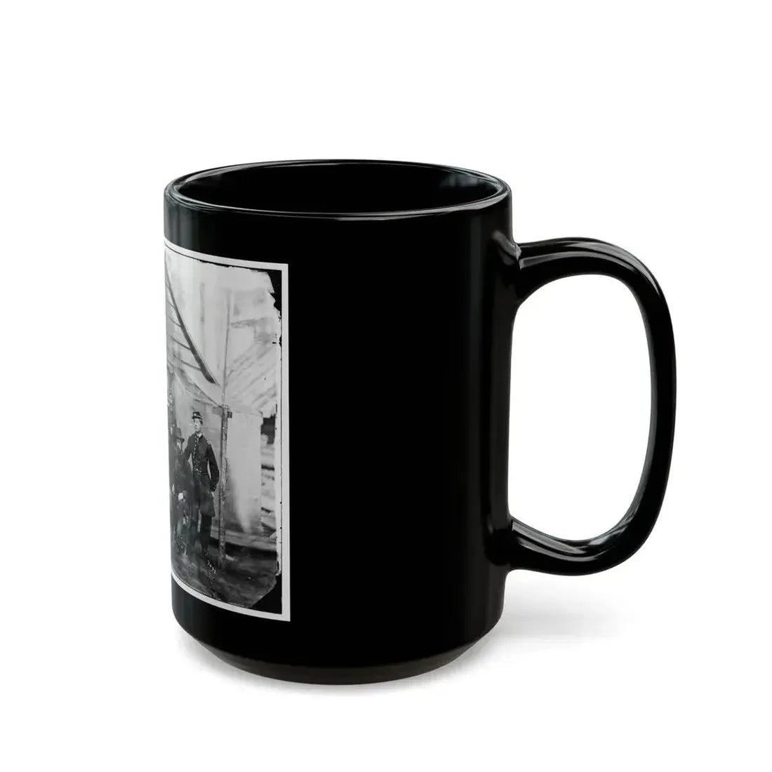 Brandy Station, Va. Gen. Rufus Ingalls And Staff, Chief Quartermaster, And Officers, Army Of The Potomac Headquarters (U.S. Civil War) Black Coffee Mug - Go Mug Yourself