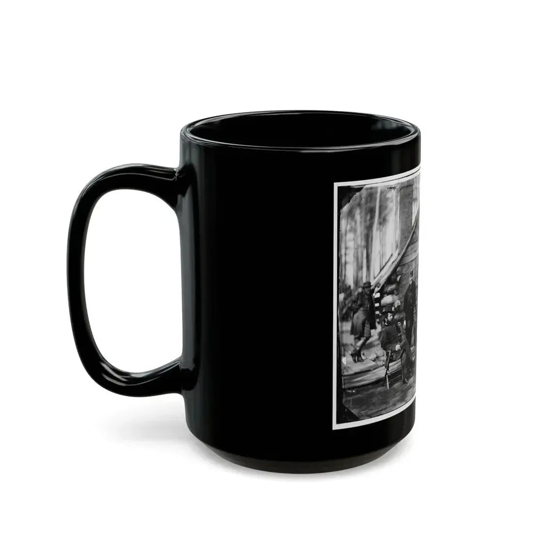 Brandy Station, Va. Gen. Rufus Ingalls And Staff, Chief Quartermaster, And Officers, Army Of The Potomac Headquarters (U.S. Civil War) Black Coffee Mug - Go Mug Yourself