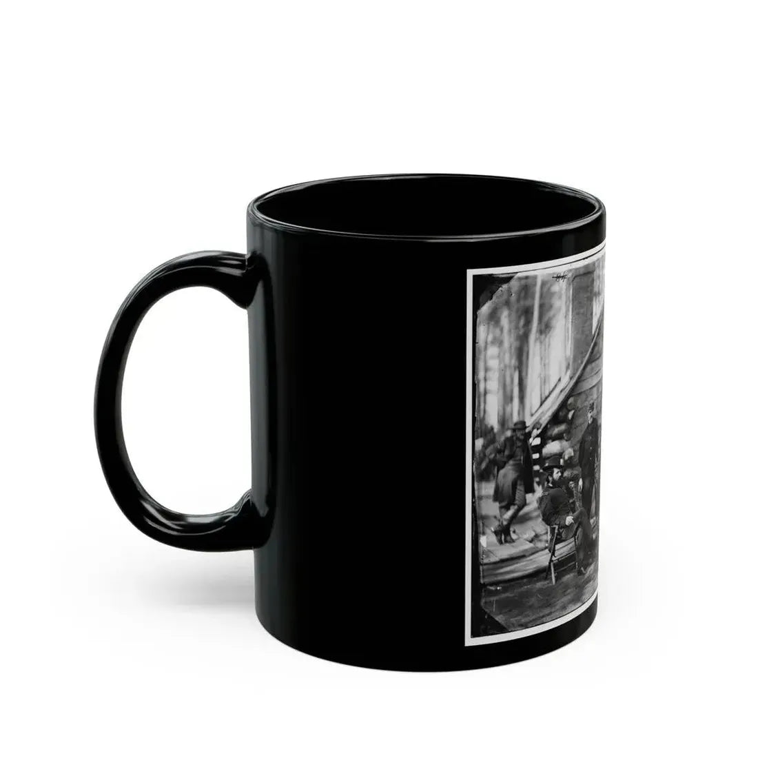 Brandy Station, Va. Gen. Rufus Ingalls And Staff, Chief Quartermaster, And Officers, Army Of The Potomac Headquarters (U.S. Civil War) Black Coffee Mug - Go Mug Yourself