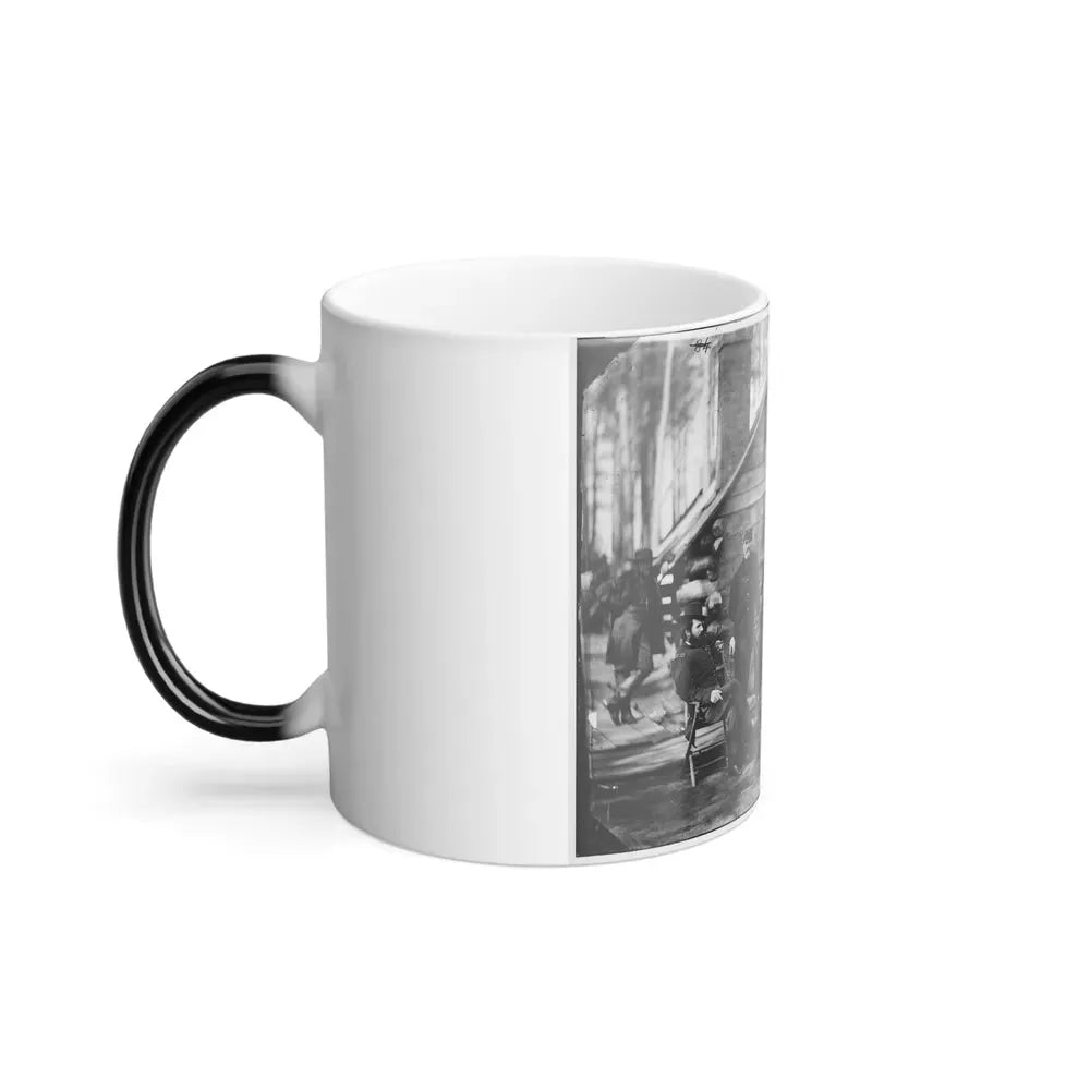 Brandy Station, Va. Gen. Rufus Ingalls and Staff, Chief Quartermaster, and Officers, Army of the Potomac Headquarters (U.S. Civil War) Color Changing Coffee Mug 11oz - Go Mug Yourself