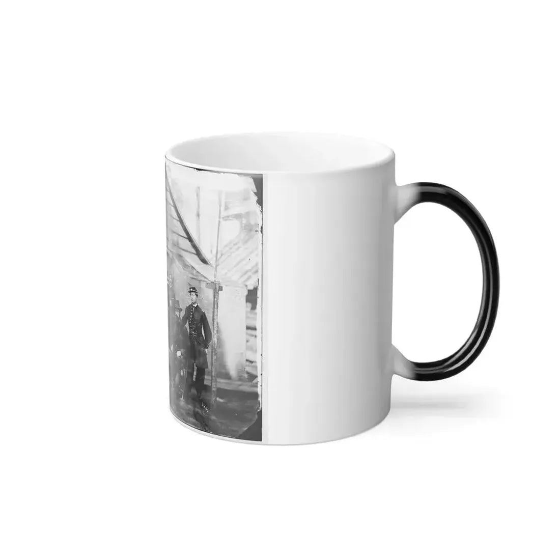 Brandy Station, Va. Gen. Rufus Ingalls and Staff, Chief Quartermaster, and Officers, Army of the Potomac Headquarters (U.S. Civil War) Color Changing Coffee Mug 11oz - Go Mug Yourself