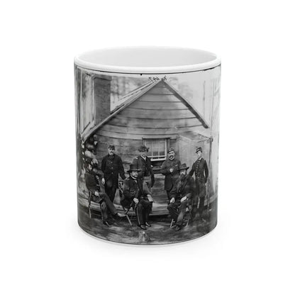 Brandy Station, Va. Gen. Rufus Ingalls And Staff, Chief Quartermaster, And Officers, Army Of The Potomac Headquarters (U.S. Civil War) White Coffee Mug 11oz - Go Mug Yourself