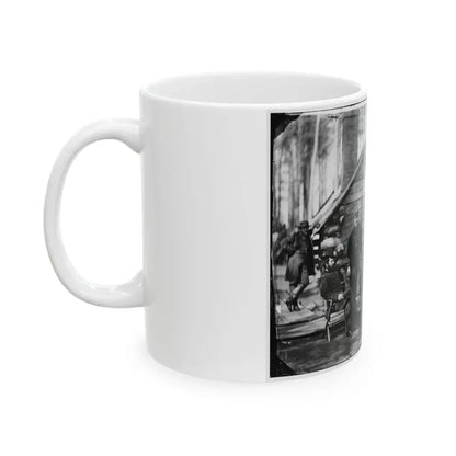 Brandy Station, Va. Gen. Rufus Ingalls And Staff, Chief Quartermaster, And Officers, Army Of The Potomac Headquarters (U.S. Civil War) White Coffee Mug - Go Mug Yourself