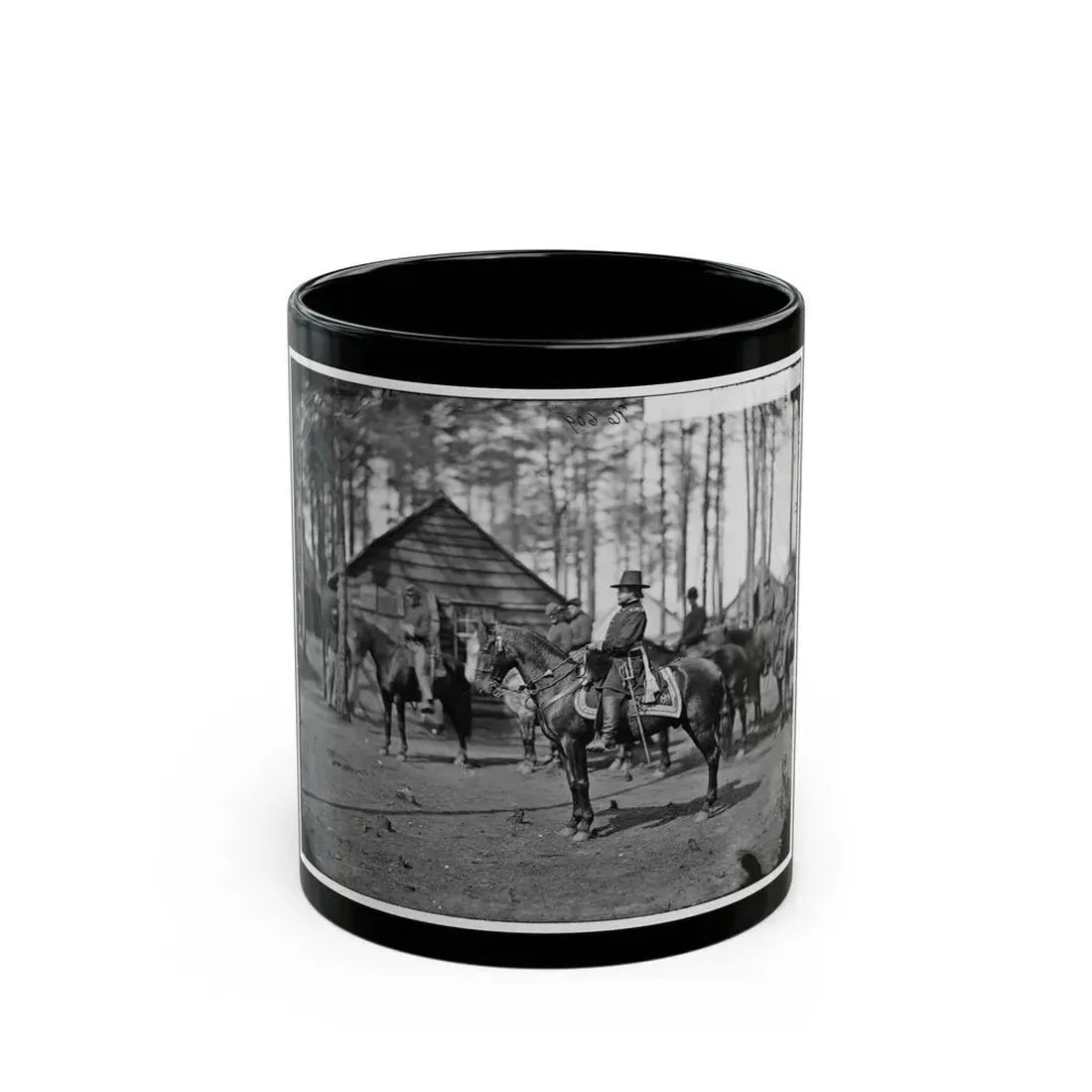 Brandy Station, Va. Gen. Rufus Ingalls On Horseback (U.S. Civil War) Black Coffee Mug 11oz - Go Mug Yourself