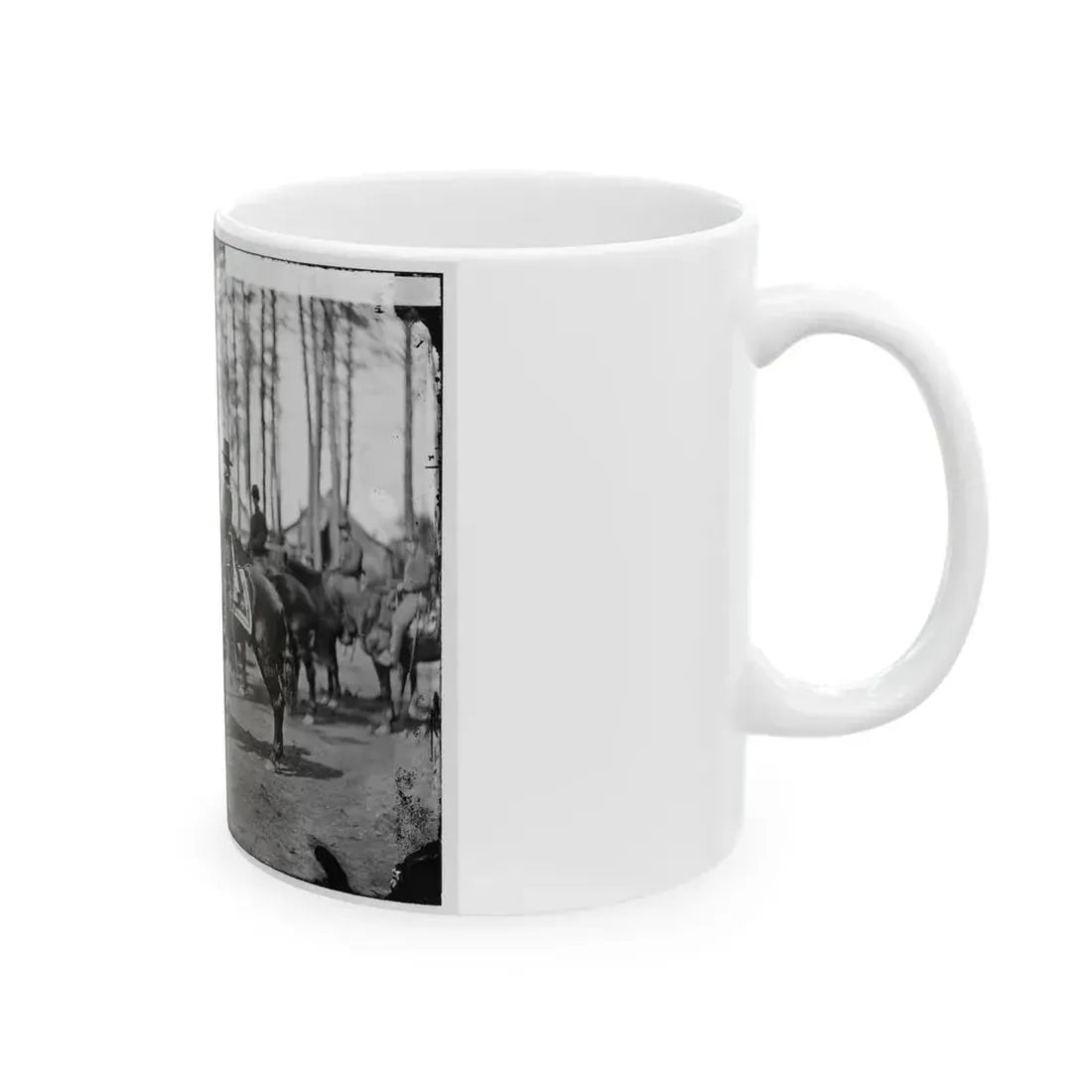 Brandy Station, Va. Gen. Rufus Ingalls On Horseback (U.S. Civil War) White Coffee Mug - Go Mug Yourself