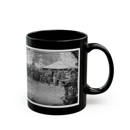 Brandy Station, Va. Gens. George G. Meade, John Sedgwick, And Robert O. Tyler With Staff Officers At Horse Artillery Headquarters (U.S. Civil War) Black Coffee Mug - Go Mug Yourself