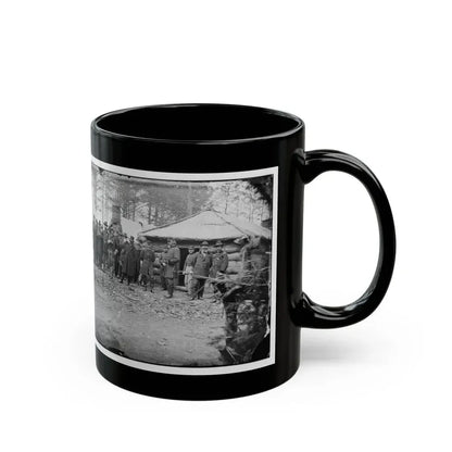 Brandy Station, Va. Gens. George G. Meade, John Sedgwick, And Robert O. Tyler With Staff Officers At Horse Artillery Headquarters (U.S. Civil War) Black Coffee Mug - Go Mug Yourself