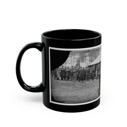 Brandy Station, Va. Gens. George G. Meade, John Sedgwick, And Robert O. Tyler With Staff Officers At Horse Artillery Headquarters (U.S. Civil War) Black Coffee Mug - Go Mug Yourself