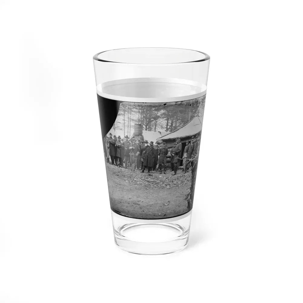 Brandy Station, Va. Gens. George G. Meade, John Sedgwick, And Robert O. Tyler With Staff Officers At Horse Artillery Headquarters (U.S. Civil War) Pint Glass 16oz - Go Mug Yourself