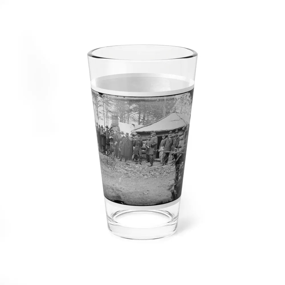 Brandy Station, Va. Gens. George G. Meade, John Sedgwick, And Robert O. Tyler With Staff Officers At Horse Artillery Headquarters (U.S. Civil War) Pint Glass 16oz - Go Mug Yourself
