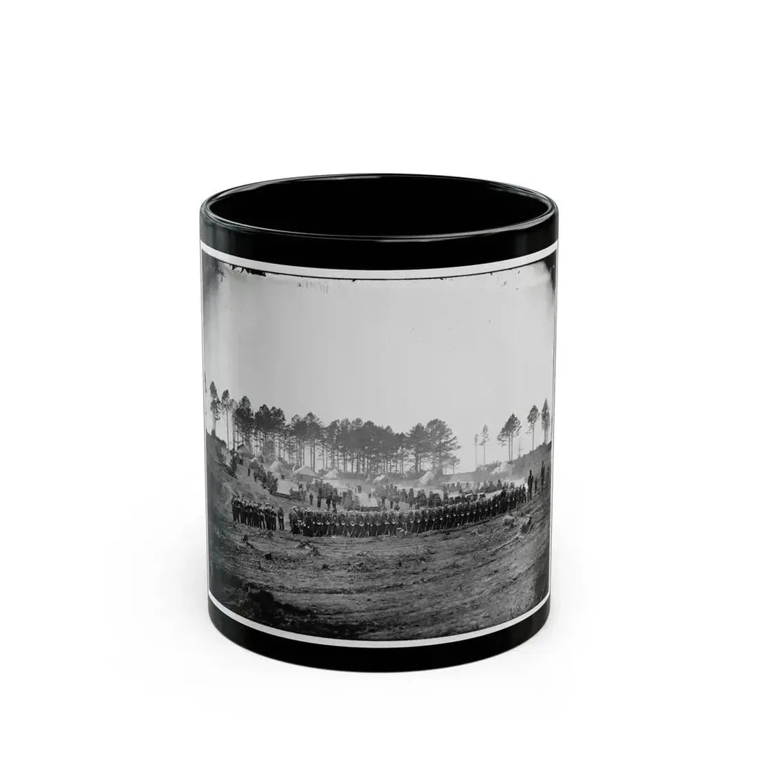 Brandy Station, Va. Guard Mount Of 114th Pennsylvania Infantry (1st Division, 3d Corps) (U.S. Civil War) Black Coffee Mug 11oz - Go Mug Yourself