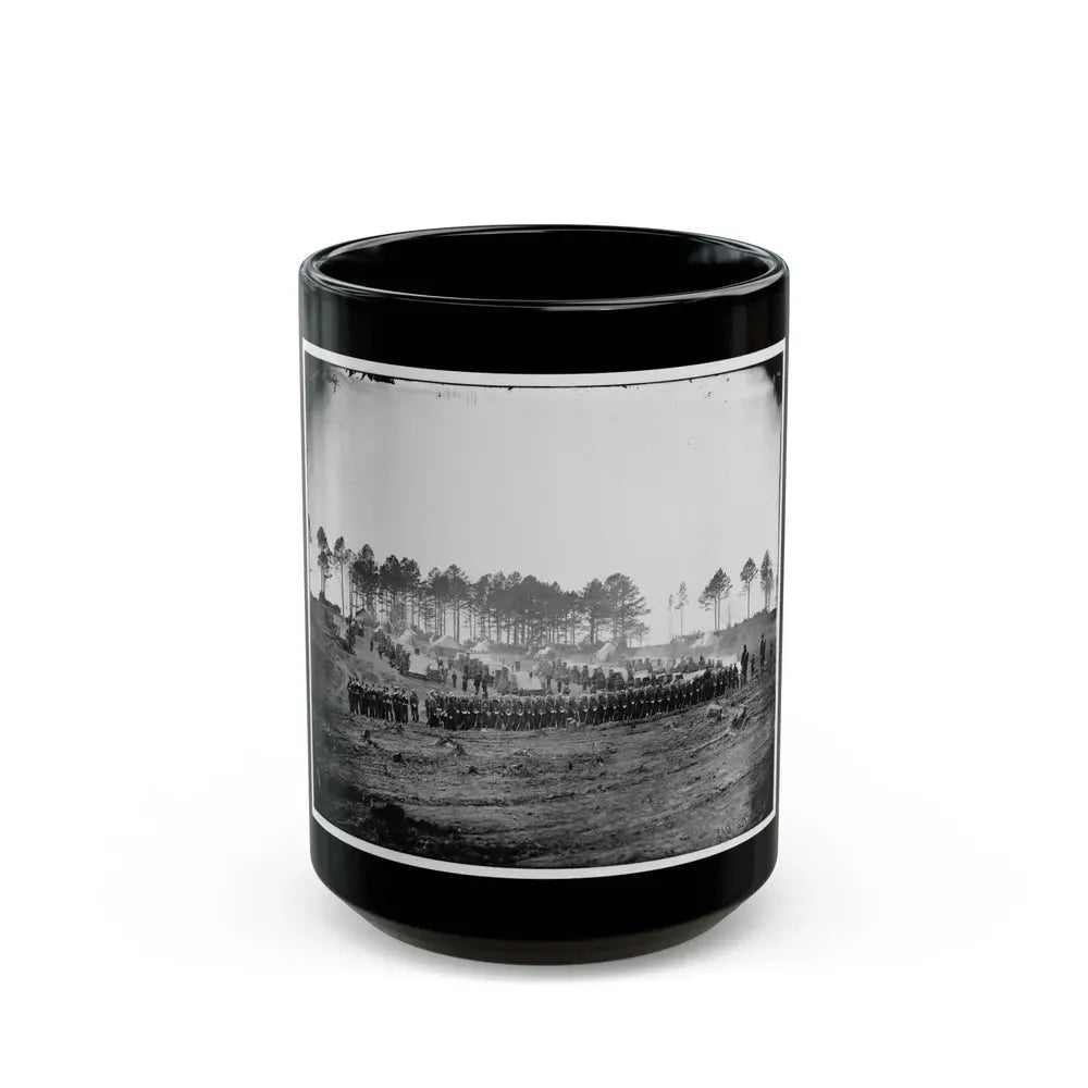 Brandy Station, Va. Guard Mount Of 114th Pennsylvania Infantry (1st Division, 3d Corps) (U.S. Civil War) Black Coffee Mug 15oz - Go Mug Yourself