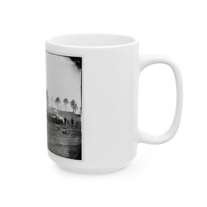 Brandy Station, Va. Guard Mount Of 114th Pennsylvania Infantry (1st Division, 3d Corps) (U.S. Civil War) White Coffee Mug - Go Mug Yourself