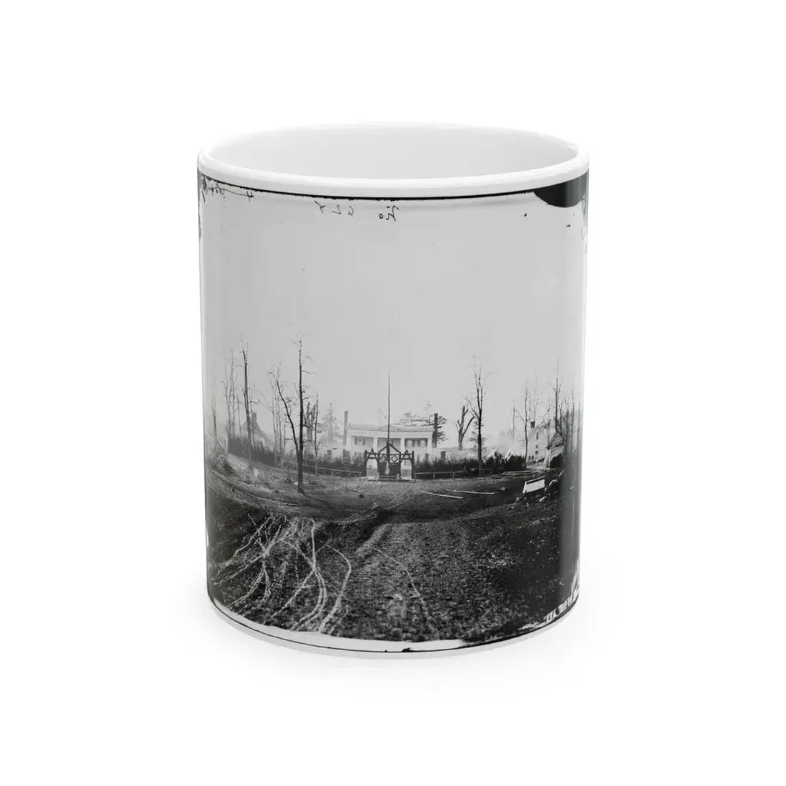 Brandy Station, Va. House Used As Headquarters By Gen. David. B. Birney, Commanding 1st Division, 3d Corps (U.S. Civil War) White Coffee Mug 11oz - Go Mug Yourself