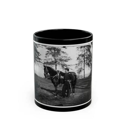 Brandy Station, Va. Lt. Col. Orson H. Hart, A.A.G. Of 3d Corps, And Horse (U.S. Civil War) Black Coffee Mug 11oz - Go Mug Yourself