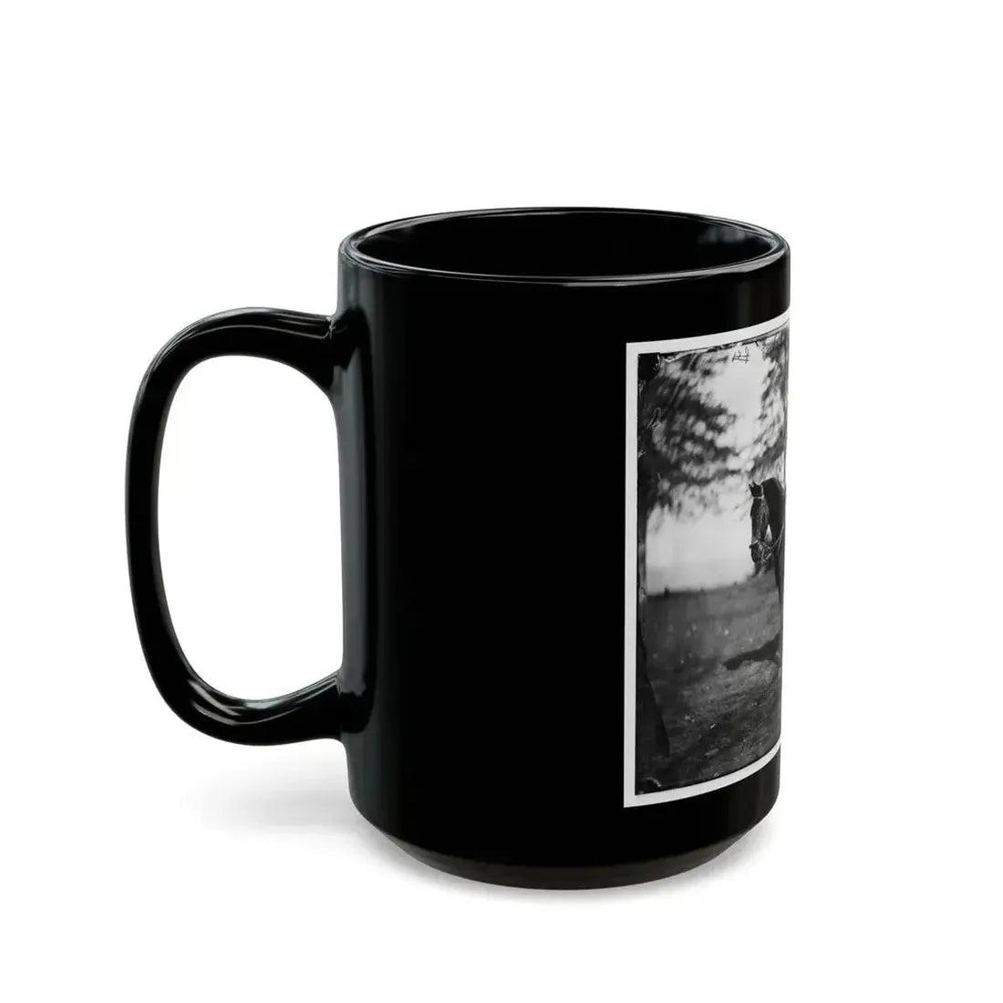 Brandy Station, Va. Lt. Col. Orson H. Hart, A.A.G. Of 3d Corps, And Horse (U.S. Civil War) Black Coffee Mug - Go Mug Yourself