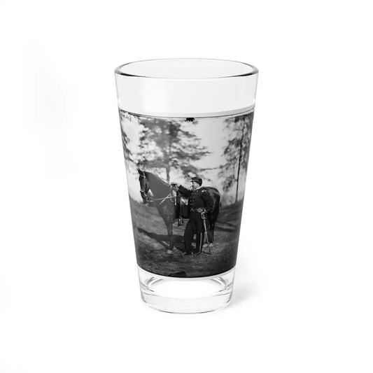 Brandy Station, Va. Lt. Col. Orson H. Hart, A.A.G. Of 3d Corps, And Horse (U.S. Civil War) Pint Glass 16oz 16oz - Go Mug Yourself