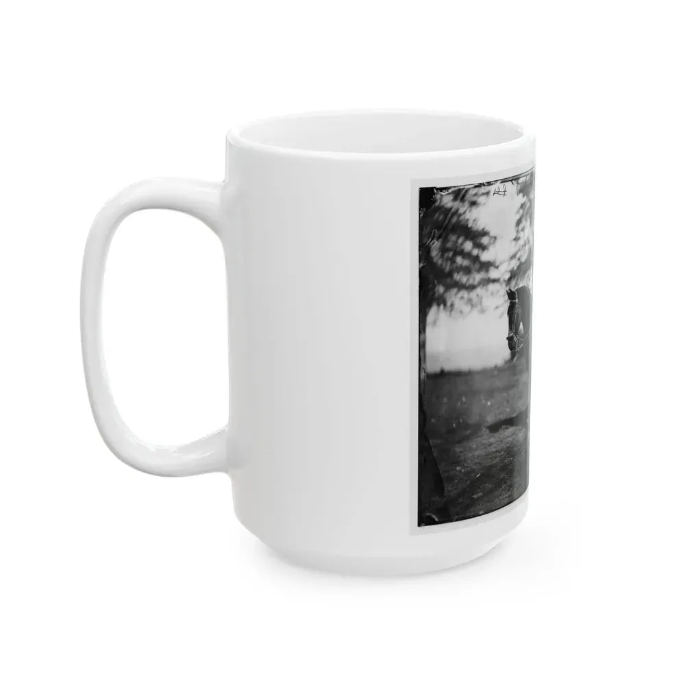Brandy Station, Va. Lt. Col. Orson H. Hart, A.A.G. Of 3d Corps, And Horse (U.S. Civil War) White Coffee Mug - Go Mug Yourself