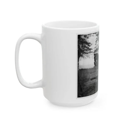 Brandy Station, Va. Lt. Col. Orson H. Hart, A.A.G. Of 3d Corps, And Horse (U.S. Civil War) White Coffee Mug - Go Mug Yourself