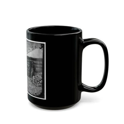 Brandy Station, Va. Officers And A Lady At Headquarters Of 1st Brigade, Horse Artillery (U.S. Civil War) Black Coffee Mug - Go Mug Yourself