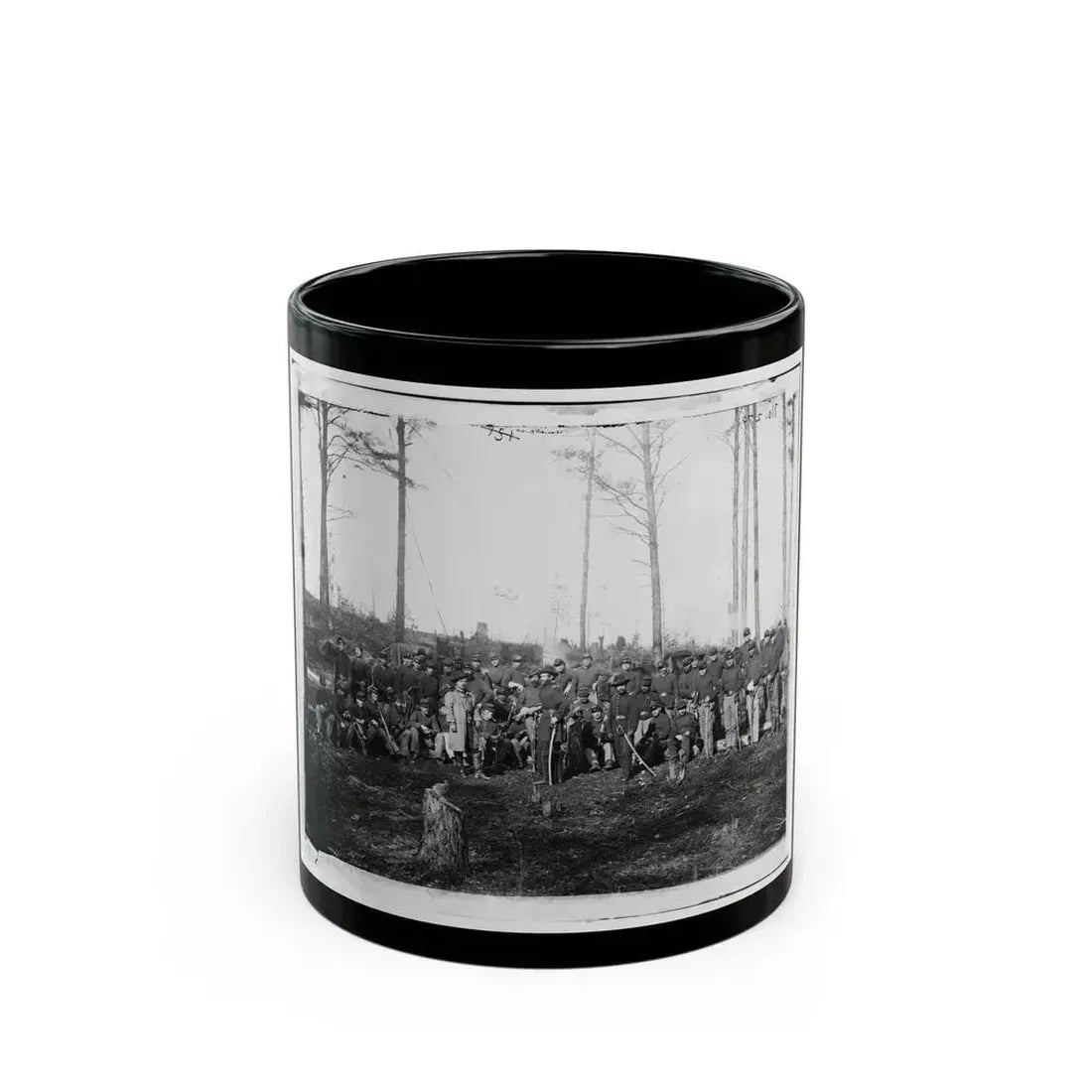 Brandy Station, Va. Officers And Men Of Co. K, 1st U.S. Cavalry (1st Division, Cavalry Corps) (U.S. Civil War) Black Coffee Mug 11oz - Go Mug Yourself