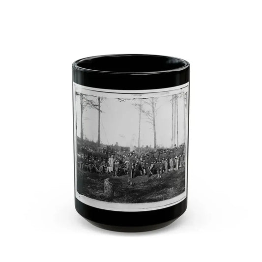 Brandy Station, Va. Officers And Men Of Co. K, 1st U.S. Cavalry (1st Division, Cavalry Corps) (U.S. Civil War) Black Coffee Mug 15oz - Go Mug Yourself