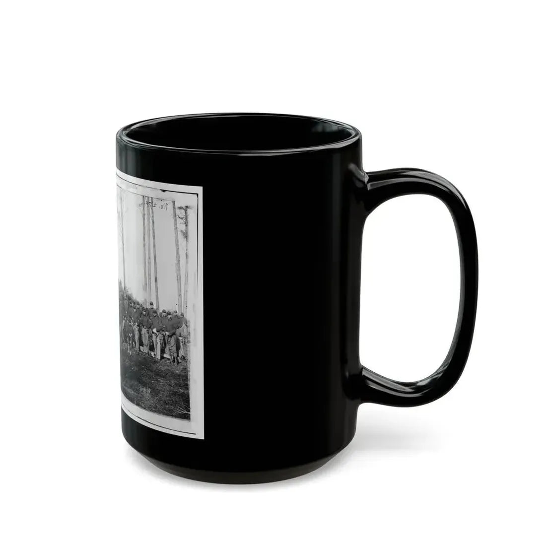 Brandy Station, Va. Officers And Men Of Co. K, 1st U.S. Cavalry (1st Division, Cavalry Corps) (U.S. Civil War) Black Coffee Mug - Go Mug Yourself