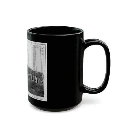 Brandy Station, Va. Officers And Men Of Co. K, 1st U.S. Cavalry (1st Division, Cavalry Corps) (U.S. Civil War) Black Coffee Mug - Go Mug Yourself