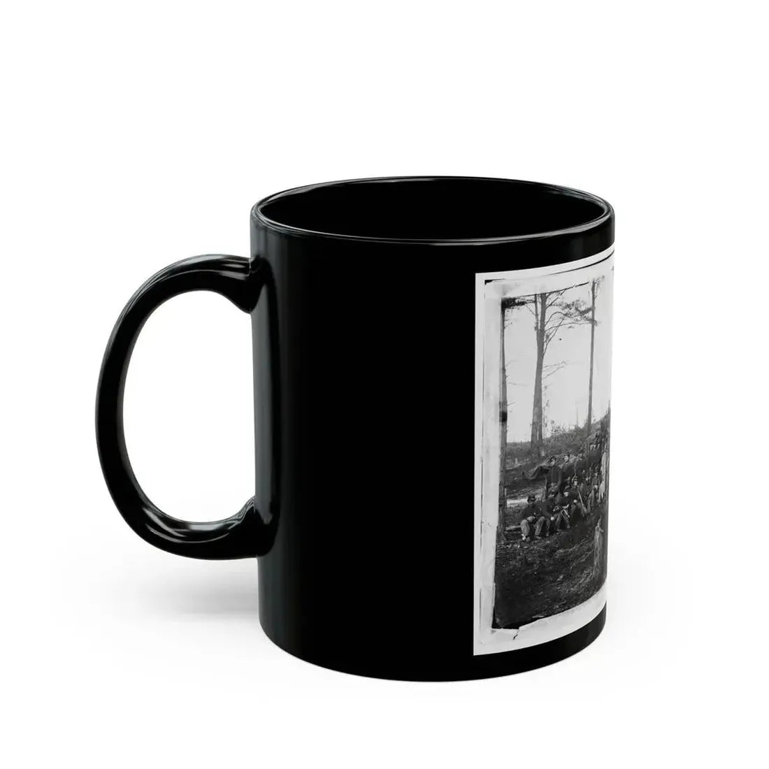 Brandy Station, Va. Officers And Men Of Co. K, 1st U.S. Cavalry (1st Division, Cavalry Corps) (U.S. Civil War) Black Coffee Mug - Go Mug Yourself