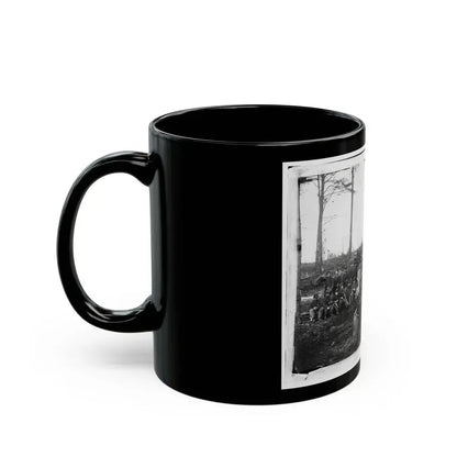 Brandy Station, Va. Officers And Men Of Co. K, 1st U.S. Cavalry (1st Division, Cavalry Corps) (U.S. Civil War) Black Coffee Mug - Go Mug Yourself