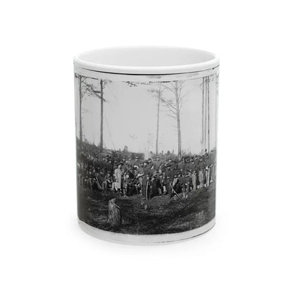 Brandy Station, Va. Officers And Men Of Co. K, 1st U.S. Cavalry (1st Division, Cavalry Corps) (U.S. Civil War) White Coffee Mug 11oz - Go Mug Yourself