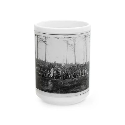 Brandy Station, Va. Officers And Men Of Co. K, 1st U.S. Cavalry (1st Division, Cavalry Corps) (U.S. Civil War) White Coffee Mug 15oz - Go Mug Yourself