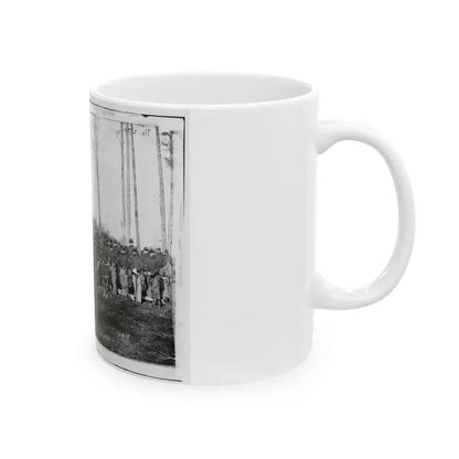 Brandy Station, Va. Officers And Men Of Co. K, 1st U.S. Cavalry (1st Division, Cavalry Corps) (U.S. Civil War) White Coffee Mug - Go Mug Yourself