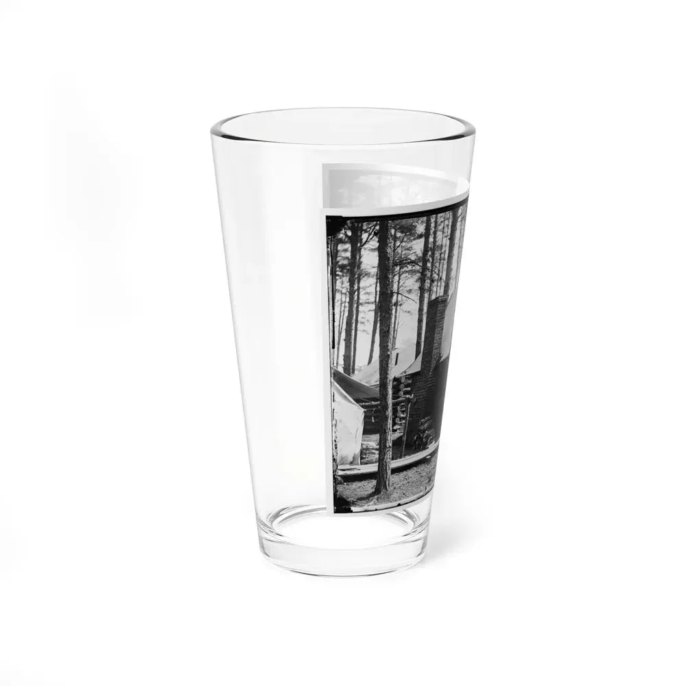 Brandy Station, Va. Officers In Front Of Winter Quarters At Army Of The Potomac Headquarters (U.S. Civil War) Pint Glass 16oz - Go Mug Yourself