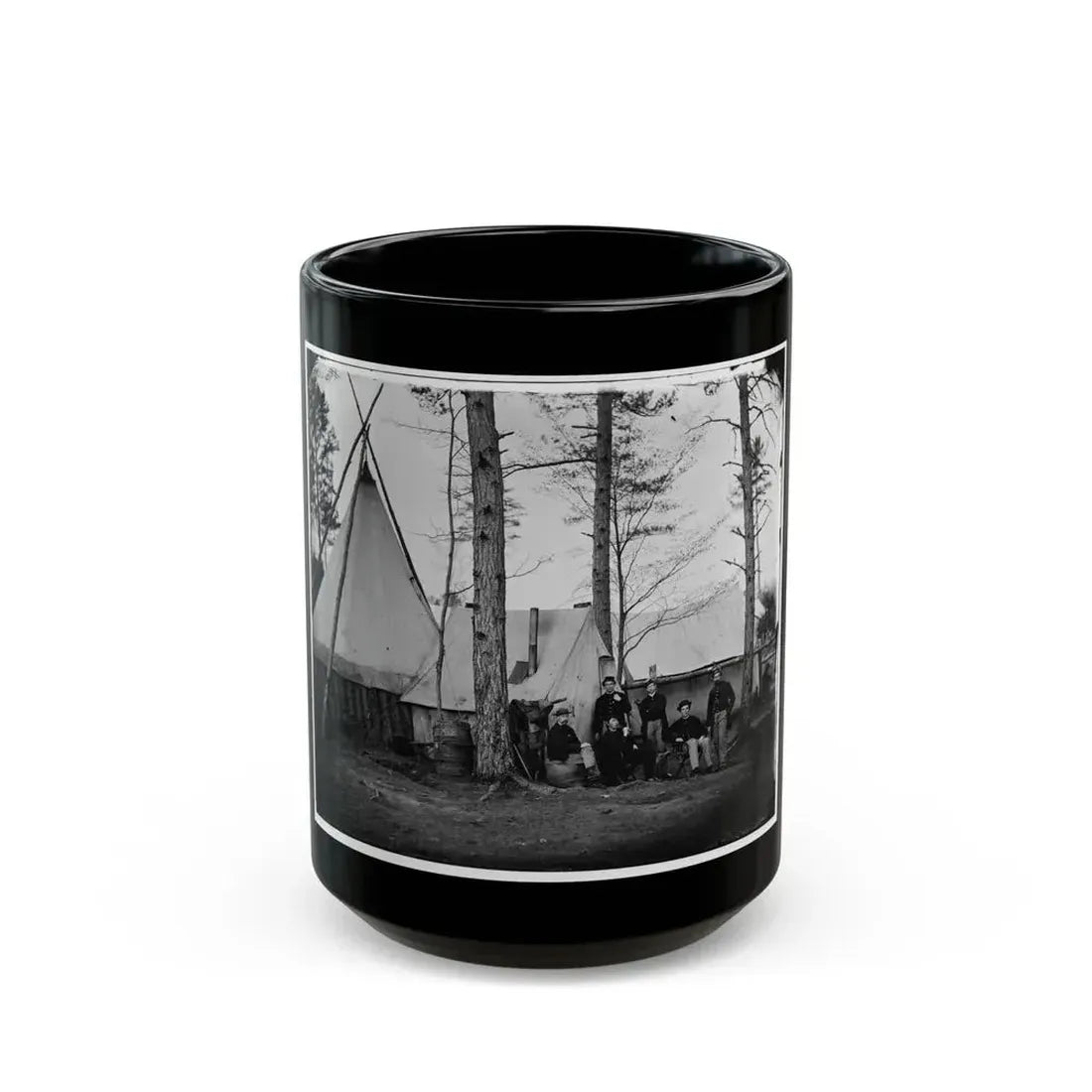 Brandy Station, Va. Provost Marshal Clerks At Army Of The Potomac Headquarters (U.S. Civil War) Black Coffee Mug 15oz - Go Mug Yourself