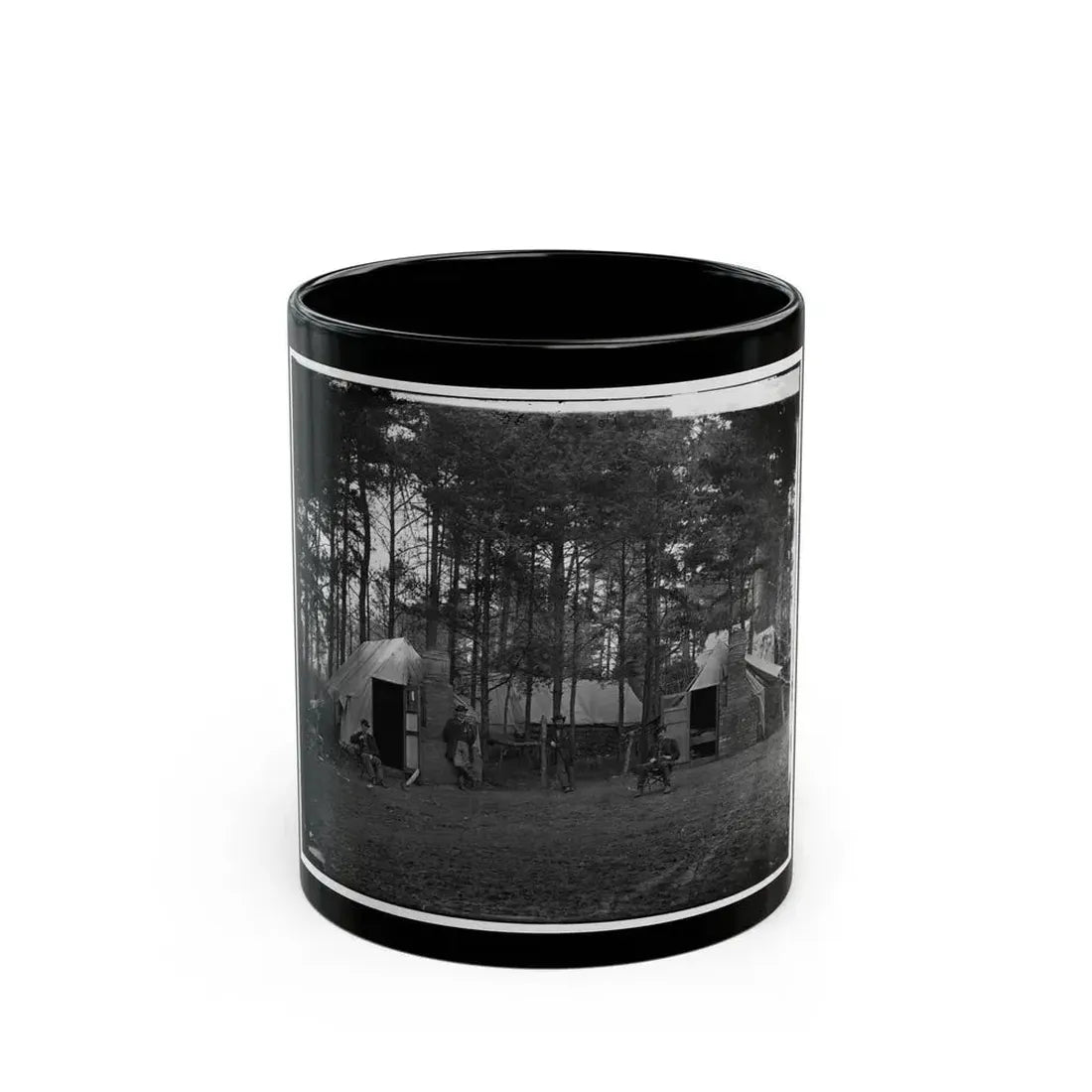 Brandy Station, Va. Quarters Of Capt. Harry Clinton, Quartermaster, Provost Guard (U.S. Civil War) Black Coffee Mug 11oz - Go Mug Yourself