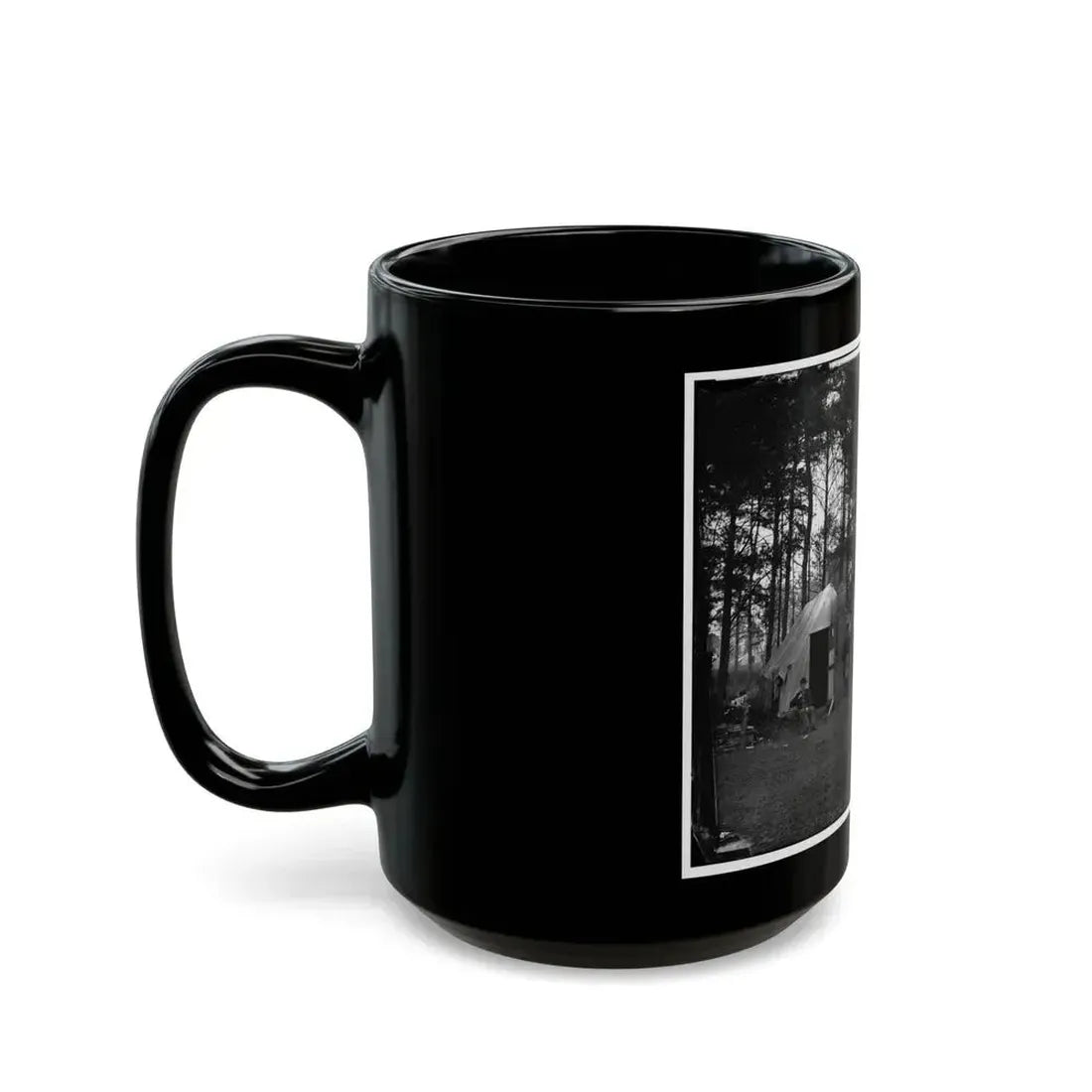 Brandy Station, Va. Quarters Of Capt. Harry Clinton, Quartermaster, Provost Guard (U.S. Civil War) Black Coffee Mug - Go Mug Yourself