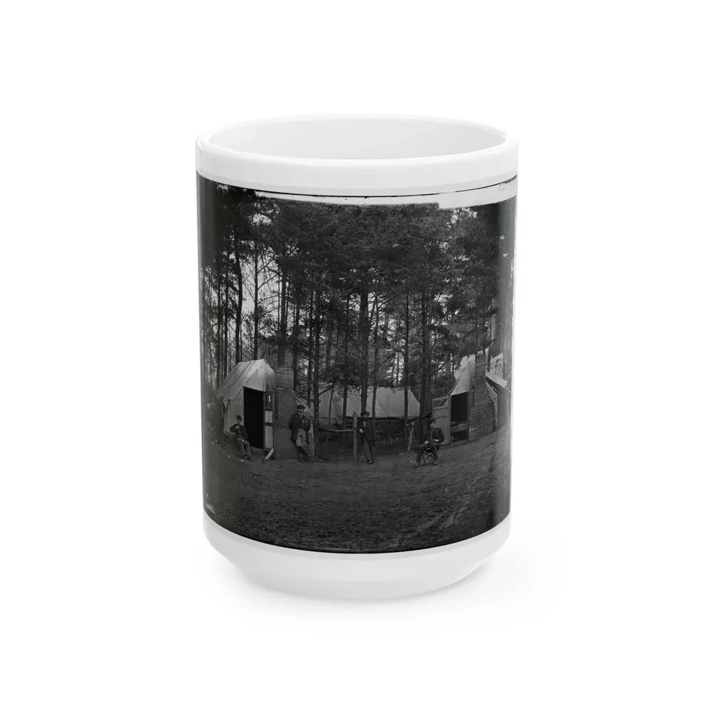 Brandy Station, Va. Quarters Of Capt. Harry Clinton, Quartermaster, Provost Guard (U.S. Civil War) White Coffee Mug 15oz - Go Mug Yourself