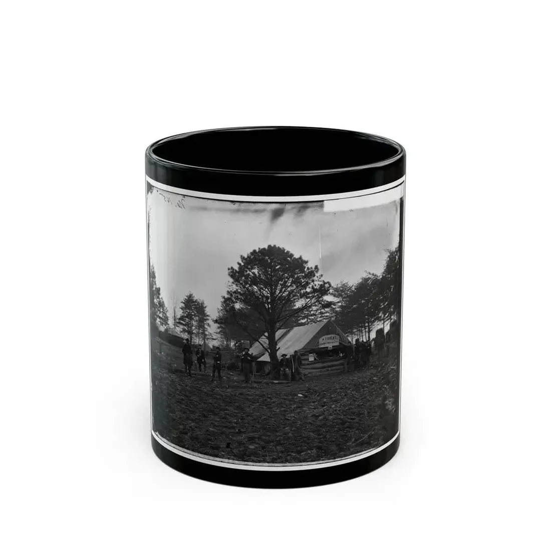 Brandy Station, Va. Tent Of A. Foulke, Sutler, At Headquarters Of 1st Brigade, Horse Artillery (U.S. Civil War) Black Coffee Mug 11oz - Go Mug Yourself