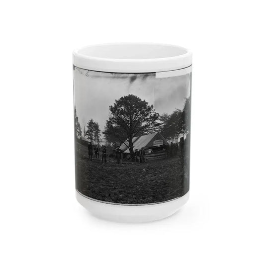 Brandy Station, Va. Tent Of A. Foulke, Sutler, At Headquarters Of 1st Brigade, Horse Artillery (U.S. Civil War) White Coffee Mug 15oz - Go Mug Yourself