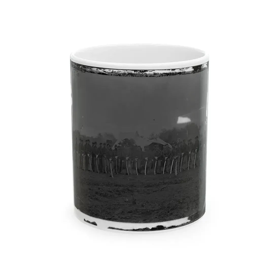 Brandy Station, Va. Troopers Of Co. D, 3d Pennsylvania Cavalry (2d Division, Cavalry Corps) (U.S. Civil War) White Coffee Mug 11oz - Go Mug Yourself