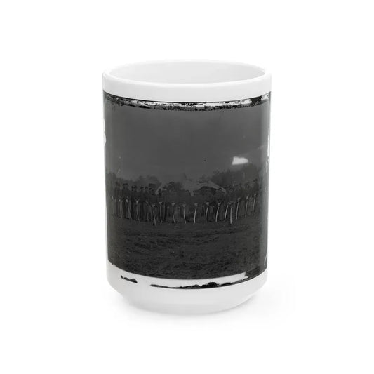 Brandy Station, Va. Troopers Of Co. D, 3d Pennsylvania Cavalry (2d Division, Cavalry Corps) (U.S. Civil War) White Coffee Mug 15oz - Go Mug Yourself